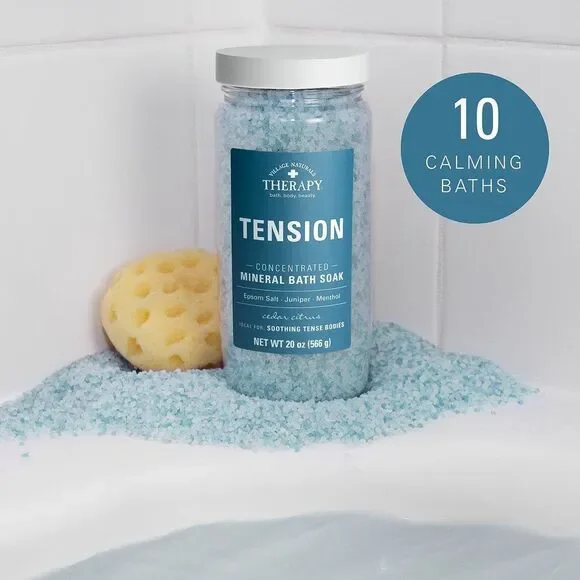 Mineral Bath Soak, Aches & Pains Tension Relief, 20 Oz, Pack Of 3